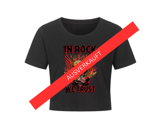 In Rock We Trust Cropped Tee
